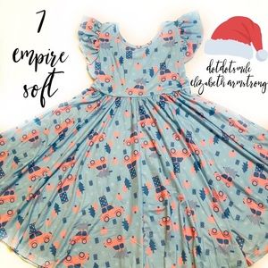 NWT Xmas tree cars Empire Dress